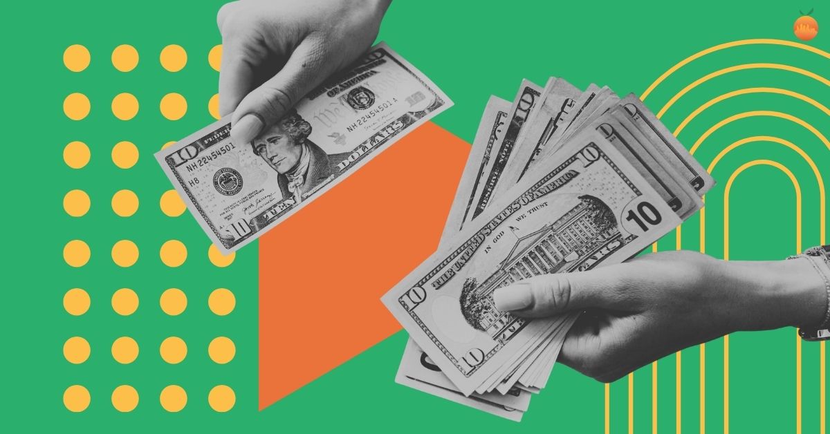 Cash being exchanged hand to hand, representing the straightforward, flexible option of paying privately for home health care with City Choice Home Health Care of Florida.